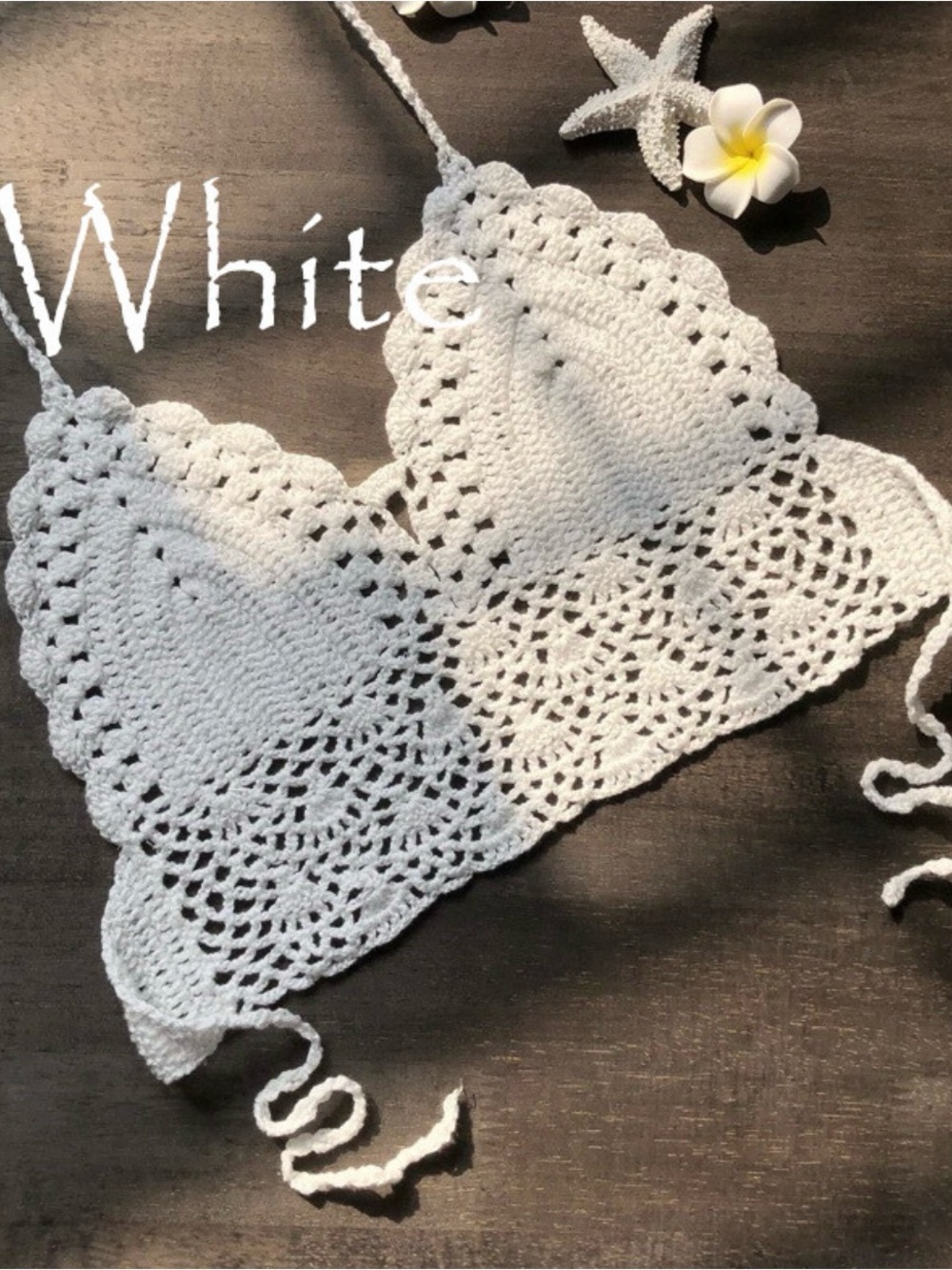 White Crochet Bralette Top - Women's Intimates